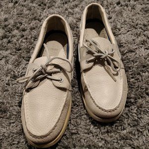 Sperry Top Sider off white Boat shoes